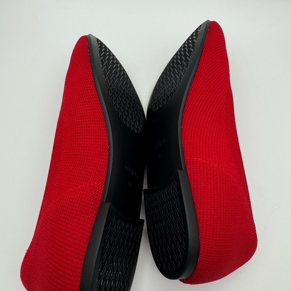 Vivaia Claire Round Toe Walking Flats Red Women’s Size EU 41 US 9.5 - Picture 7 of 8